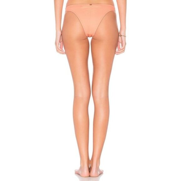 PilyQ Sandstone & Black Color Block Bikini Bottom - Picture 2 of 5